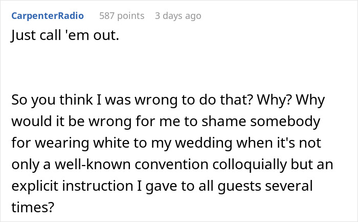 Bride Comes Up With A Brilliant Punishment For Anyone Who Shows Up In White To The Wedding After Seeing What MIL Plans On Wearing