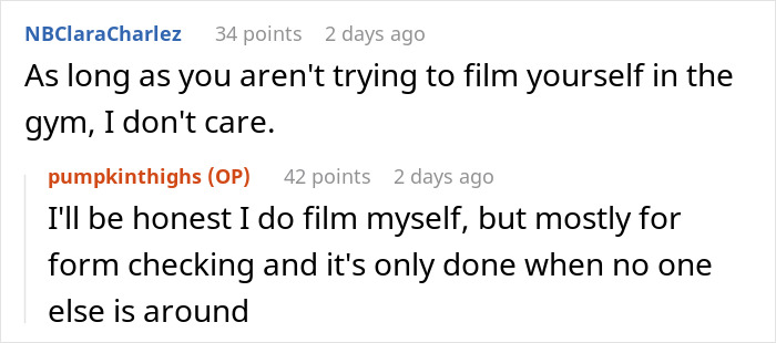 Woman Gets Fat-Shamed At A Gym And Is Ordered To ‘Put On A Shirt’ By Entitled Girl Saying That Her Outfit Is ‘Unsanitary’ Woman Gets Fat-Shamed At A Gym And Is Ordered To ‘Put On A Shirt’ By Entitled Girl Saying That Her Outfit Is ‘Unsanitary’