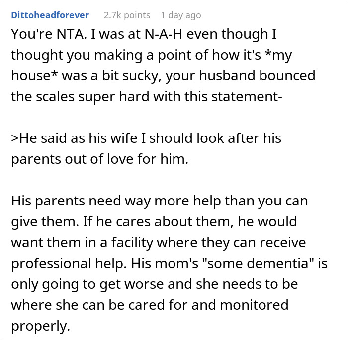 Couple Calls It Quits After Wife Refuses To House Husband’s “Medically Needy” Parents Couple Calls It Quits After Wife Refuses To House Husband’s “Medically Needy” Parents