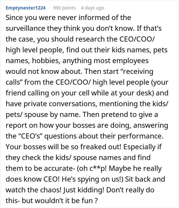 Boss Hides A Camera In New Hire’s Office, Doesn’t Realize She Found It On Day 1 After His Oddly Specific Remarks Roused Her Suspicions Boss Hides A Camera In New Hire’s Office, Doesn’t Realize She Found It On Day 1 After His Oddly Specific Remarks Roused Her Suspicions