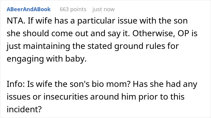 "Her Sister Was Offended And Left": Wife Doesn't Let 14 Y.O. Stepson Hold Her Newborn, Husband Does The Same With Wife's Sister "Her Sister Was Offended And Left": Wife Doesn't Let 14 Y.O. Stepson Hold Her Newborn, Husband Does The Same With Wife's Sister