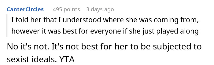 "When I Explained To Her The Tradition, She Was Understandably Bothered": Guy Doesn't Understand Why His GF Won't Follow His Family's Sexist Tradition "When I Explained To Her The Tradition, She Was Understandably Bothered": Guy Doesn't Understand Why His GF Won't Follow His Family's Sexist Tradition