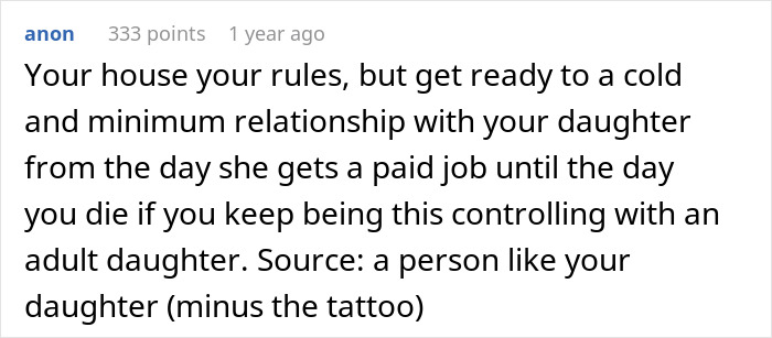Mom Asks If She's A Jerk For Giving Her Daughter An Ultimatum Because She Got A Tattoo, Gets A Reality Check