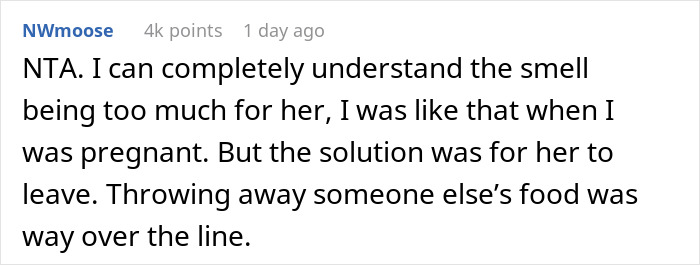 "[Am I The Jerk] For Yelling At My Brother&rsquo;s Pregnant Girlfriend And Kicking Them Both Out Of My House After She Threw Away My Food?"