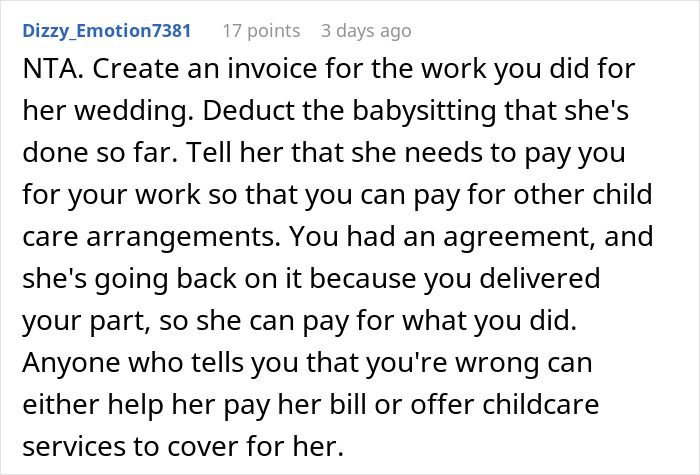 "The Bill Came Out Close To $1800": Woman Wants To Take Bride To Court After She Refused To Babysit Her Child After She Baked Her A Wedding Cake "The Bill Came Out Close To $1800": Woman Wants To Take Bride To Court After She Refused To Babysit Her Child After She Baked Her A Wedding Cake