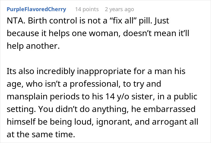 Guy Starts Mansplaining Periods To His Little Sister During Family Dinner, His Fiancée Asks Him A Question That Shuts Him Down Guy Starts Mansplaining Periods To His Little Sister During Family Dinner, His Fiancée Asks Him A Question That Shuts Him Down