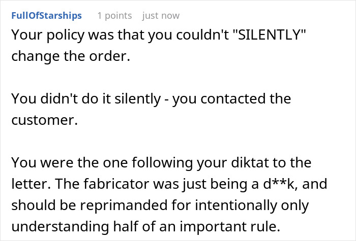 Boss Falls Victim To His Own “Absolutely No Exception” Rule