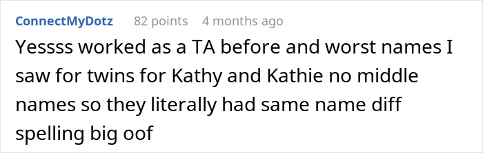 "Brick And Stone Wall": People Share The Most Unfortunate Names Parents Gave Their Twins After Teacher Blasts Her Students' Parents