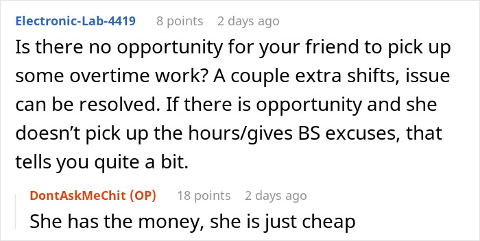 Woman Shares Her Experience With A Friend Who Brought Almost No Money On Vacation Woman Shares Her Experience With A Friend Who Brought Almost No Money On Vacation