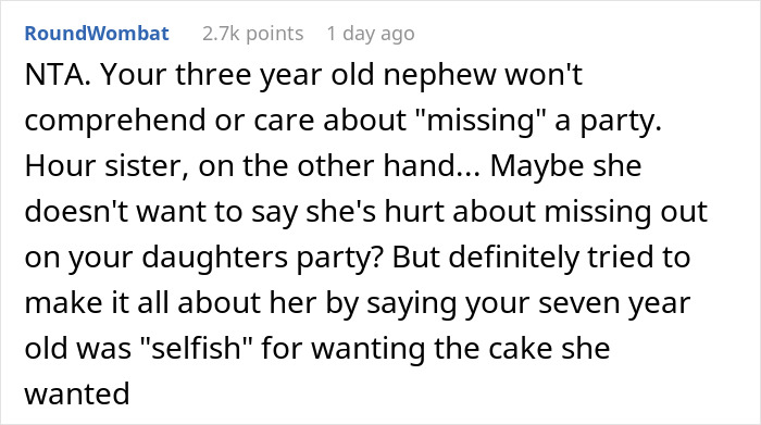 Birthday Girl Requests Cake That Her Cousin Is Allergic To, Causes Drama In The Family