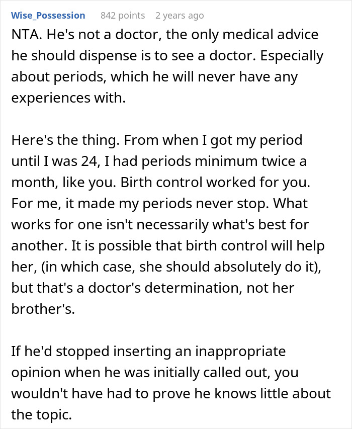 Guy Starts Mansplaining Periods To His Little Sister During Family Dinner, His Fiancée Asks Him A Question That Shuts Him Down Guy Starts Mansplaining Periods To His Little Sister During Family Dinner, His Fiancée Asks Him A Question That Shuts Him Down