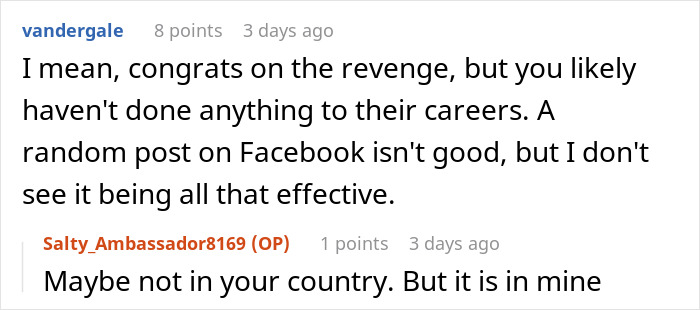 Woman Gets Revenge On Her School Bullies: “I Made It So They Won’t Ever Get A Job In Their Chosen Degree” Woman Gets Revenge On Her School Bullies: “I Made It So They Won’t Ever Get A Job In Their Chosen Degree”