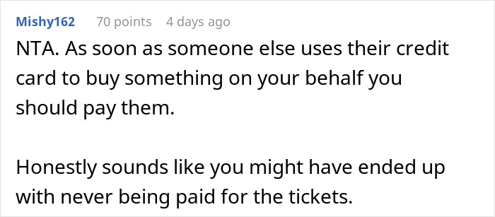 Person Sells Concert Tickets After Their Friends Keep 'Forgetting' To Pay Them Back, They Find Out And Go Ballistic Person Sells Concert Tickets After Their Friends Keep 'Forgetting' To Pay Them Back, They Find Out And Go Ballistic