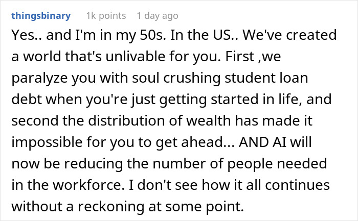 Person Compares What Young Boomers Had Vs. What Young People Have Now, Says The New Generation Is Screwed Person Compares What Young Boomers Had Vs. What Young People Have Now, Says The New Generation Is Screwed