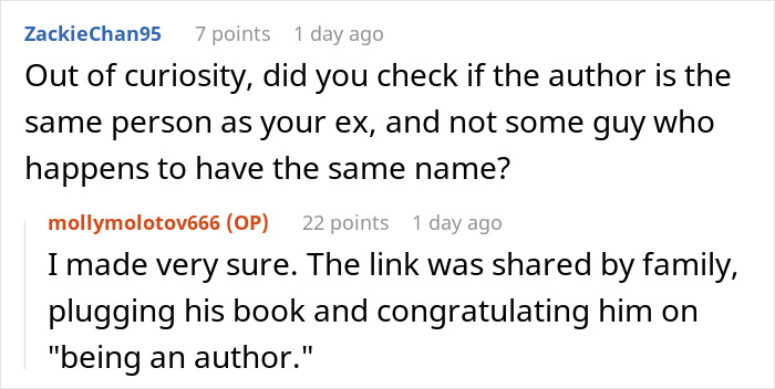 "So Mean And Innocent At The Same Time": People React To Woman's Petty Revenge On Cheating Ex After Finding His New Book Online