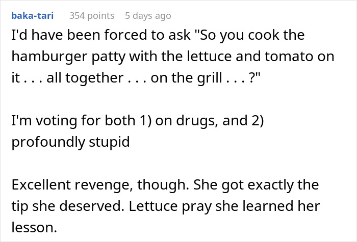 "I Wish I Could've Seen Her Face": Person Teaches Rude Waitress A Lesson After She Refused To Follow Their Food Order "I Wish I Could've Seen Her Face": Person Teaches Rude Waitress A Lesson After She Refused To Follow Their Food Order