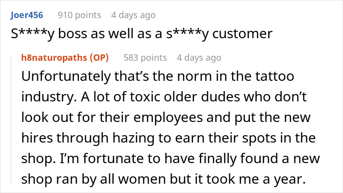 Tattoo Artist Treats An Influencer With 10M Followers Like A Regular Customer, She Complains Online, They Lose Their Job