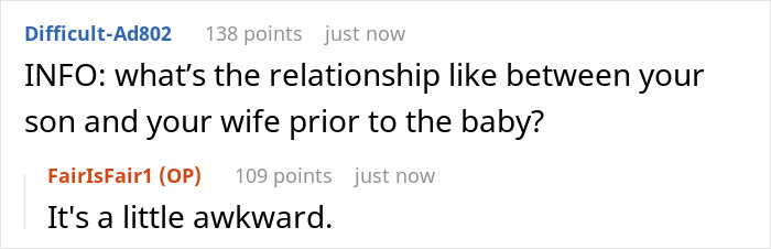 "Her Sister Was Offended And Left": Wife Doesn't Let 14 Y.O. Stepson Hold Her Newborn, Husband Does The Same With Wife's Sister