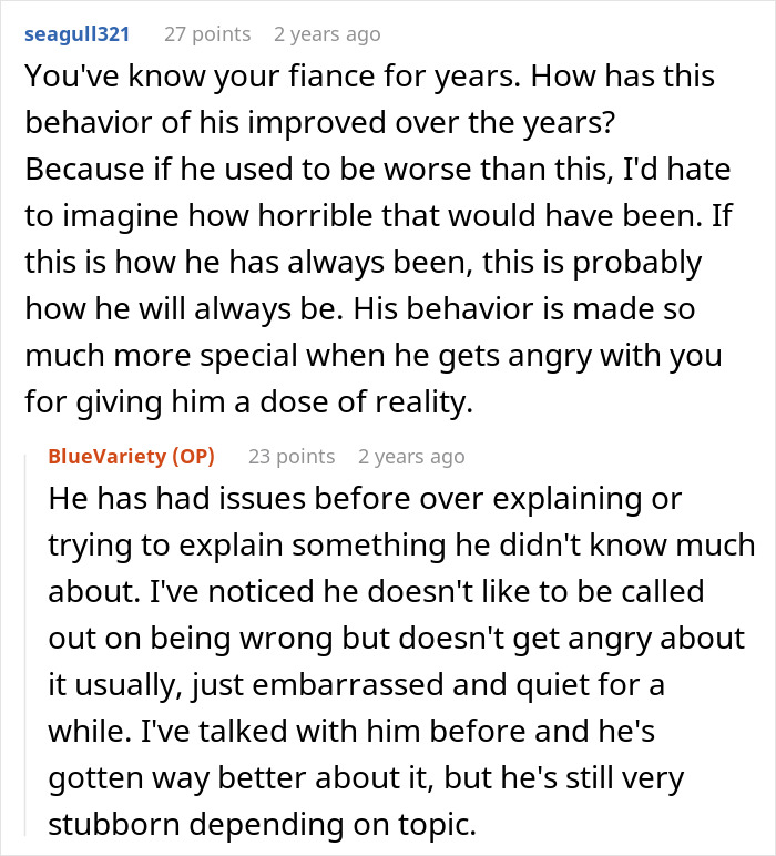Guy Starts Mansplaining Periods To His Little Sister During Family Dinner, His Fiancée Asks Him A Question That Shuts Him Down Guy Starts Mansplaining Periods To His Little Sister During Family Dinner, His Fiancée Asks Him A Question That Shuts Him Down