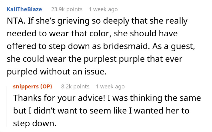 “She Was Escorted Out The Door Screaming”: Guest Hell-Bent On Wearing Purple Clashes With Bride “She Was Escorted Out The Door Screaming”: Guest Hell-Bent On Wearing Purple Clashes With Bride