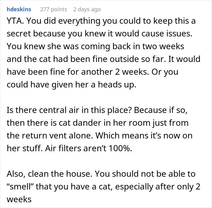 Person Gets Bashed By Cat-Allergic Ex-Roomie For Getting A Cat Before She Was Able To Gather The Rest Of Her Things Person Gets Bashed By Cat-Allergic Ex-Roomie For Getting A Cat Before She Was Able To Gather The Rest Of Her Things