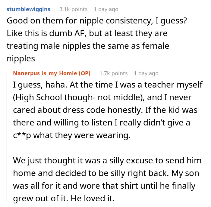 “He’s Wearing A Shirt That Shows Nudity”: Mom Maliciously Complies With Her Son’s School Dress Code After He’s Sent Home
