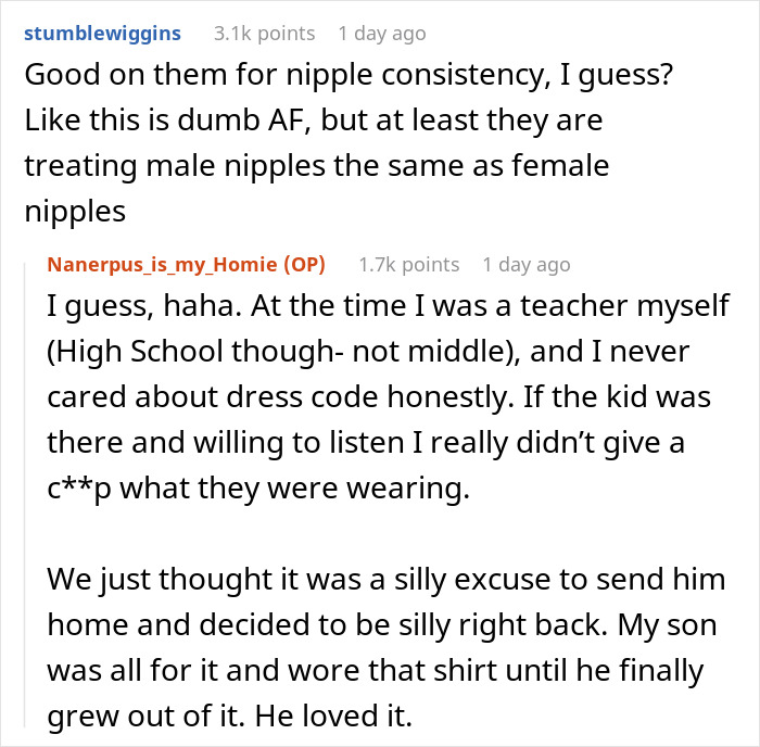 “He’s Wearing A Shirt That Shows Nudity”: Mom Maliciously Complies With Her Son’s School Dress Code After He’s Sent Home “He’s Wearing A Shirt That Shows Nudity”: Mom Maliciously Complies With Her Son’s School Dress Code After He’s Sent Home