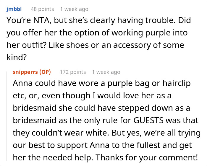 “She Was Escorted Out The Door Screaming”: Guest Hell-Bent On Wearing Purple Clashes With Bride “She Was Escorted Out The Door Screaming”: Guest Hell-Bent On Wearing Purple Clashes With Bride