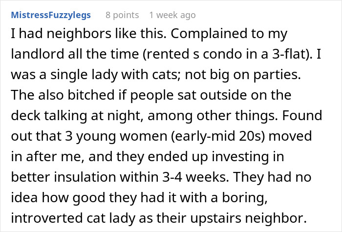 Ultra-Sensitive Elderly Couple Go Berserk Every Time Their Upstairs Neighbor Makes A Noise, To The Point Of Calling Cops Over A Microwave Ultra-Sensitive Elderly Couple Go Berserk Every Time Their Upstairs Neighbor Makes A Noise, To The Point Of Calling Cops Over A Microwave