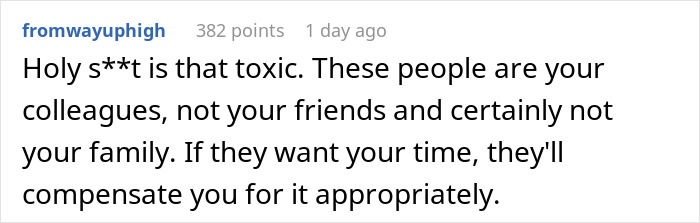 "This Isn't A Business Trip - It's A Vacation": Drama Ensues After Employee Refuses To Spend The Weekend With Her Coworkers
