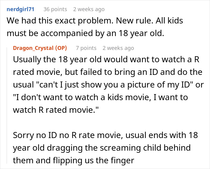 "We're A Movie Theater, Not A Free Babysitting Service": Karen Threatens To Sue Cinema For "Making" Her Kids Walk Home At Night "We're A Movie Theater, Not A Free Babysitting Service": Karen Threatens To Sue Cinema For "Making" Her Kids Walk Home At Night