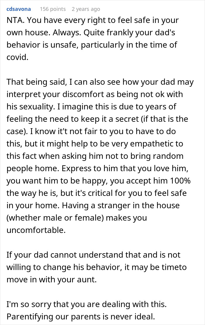 Teen Tells Dad He’ll Leave The House If He Won’t Stop Bringing Random Men Over Teen Tells Dad He’ll Leave The House If He Won’t Stop Bringing Random Men Over