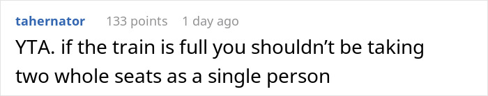 Woman Doesn’t Want Men Sitting Next To Her On A Busy Train, Gets In An Argument When She’s Asked To Move Her Bag From An Empty Seat