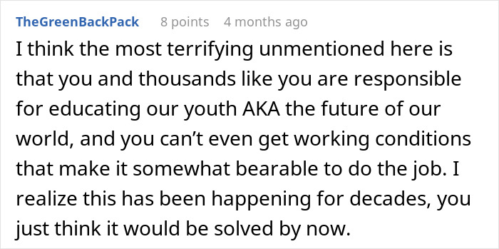 “Oh, I’m Replaceable?”: Teacher Takes Vice Principal At Their Word And Quits During An Education Shortage “Oh, I’m Replaceable?”: Teacher Takes Vice Principal At Their Word And Quits During An Education Shortage