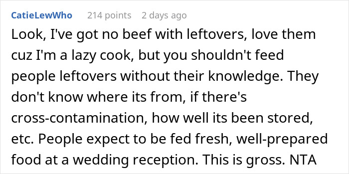 Woman Tells Her Sister's Wedding Guests Not To Touch The Food Because It's Leftovers From Her Wedding 8 Months Ago Woman Tells Her Sister's Wedding Guests Not To Touch The Food Because It's Leftovers From Her Wedding 8 Months Ago
