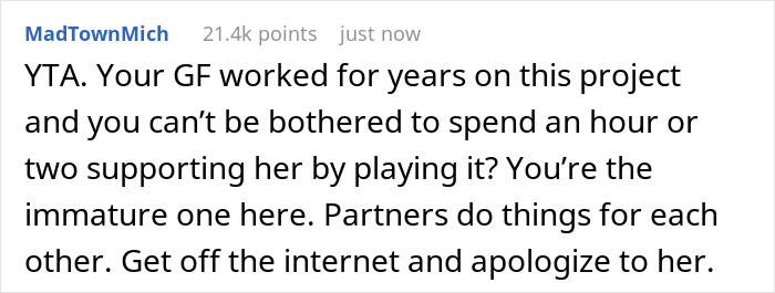 Girlfriend ‘Looks Shocked’ After Boyfriend Refuses To Finish A Game She’s Been Working On For Almost 2 Years Girlfriend ‘Looks Shocked’ After Boyfriend Refuses To Finish A Game She’s Been Working On For Almost 2 Years