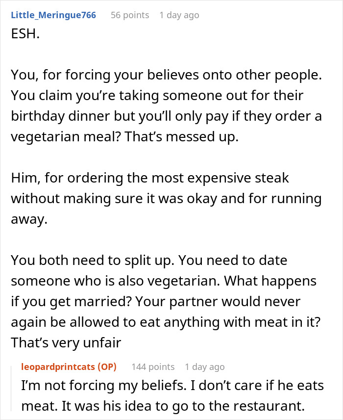 “[Am I The Jerk] For Refusing To Pay For My Bf’s Food On His Birthday And Getting Him Banned From A Restaurant?”