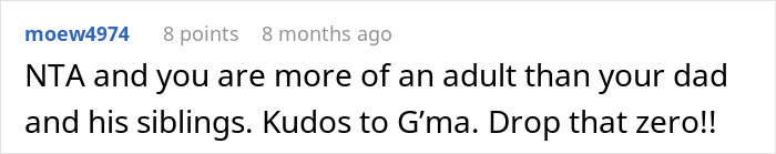 Guy Tells His Entire Family To "Grow Up" After They Got Mad At His 65 Y.O. Grandma For Having A Boyfriend And "Cheating" On Their Dad Guy Tells His Entire Family To "Grow Up" After They Got Mad At His 65 Y.O. Grandma For Having A Boyfriend And "Cheating" On Their Dad