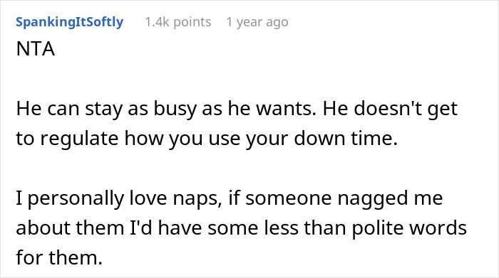 “I Can Nap Whenever I Want”: A Woman Wonders If She Is In The Wrong For Constantly Napping After Work “I Can Nap Whenever I Want”: A Woman Wonders If She Is In The Wrong For Constantly Napping After Work