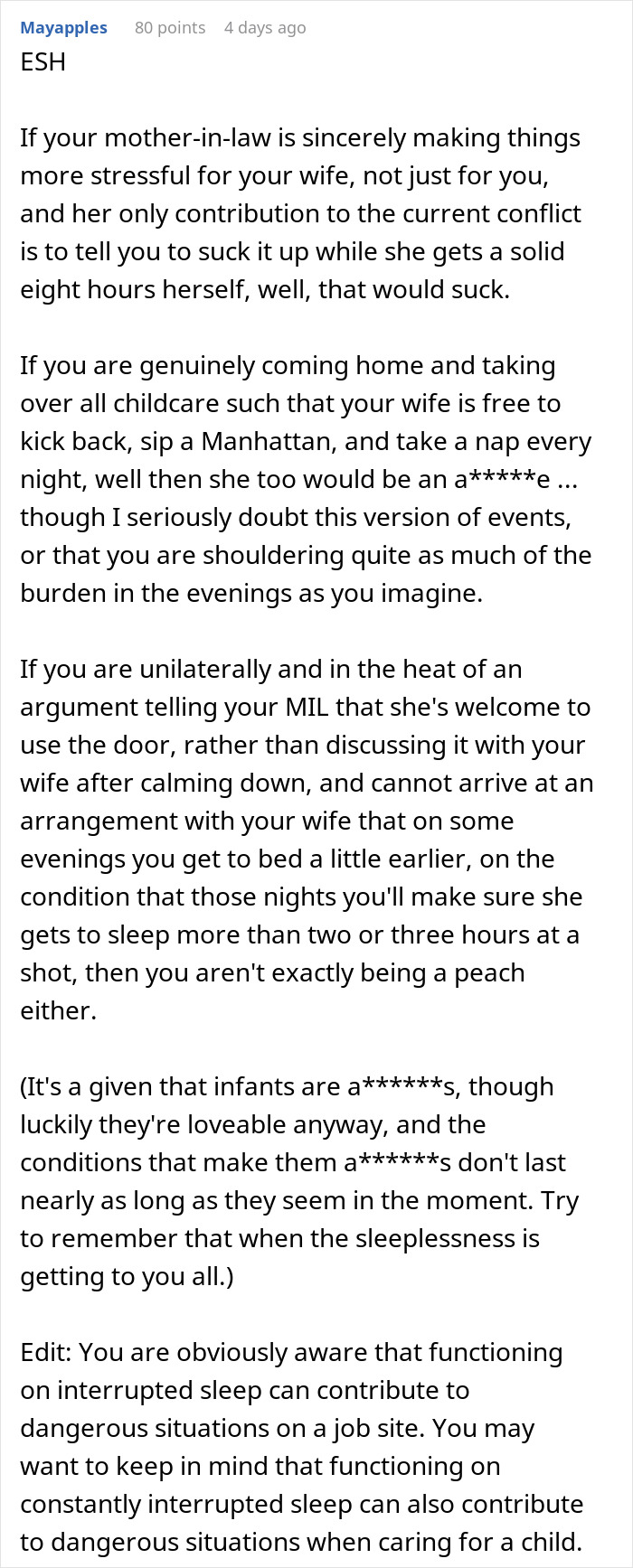 Dad Says His Sleep Is More Important Than Helping With The Baby At Night Because Of His Job, Asks For People's Perspectives Online Dad Says His Sleep Is More Important Than Helping With The Baby At Night Because Of His Job, Asks For People's Perspectives Online