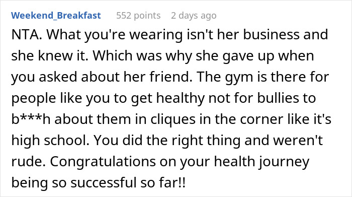 Woman Gets Fat-Shamed At A Gym And Is Ordered To ‘Put On A Shirt’ By Entitled Girl Saying That Her Outfit Is ‘Unsanitary’ Woman Gets Fat-Shamed At A Gym And Is Ordered To ‘Put On A Shirt’ By Entitled Girl Saying That Her Outfit Is ‘Unsanitary’