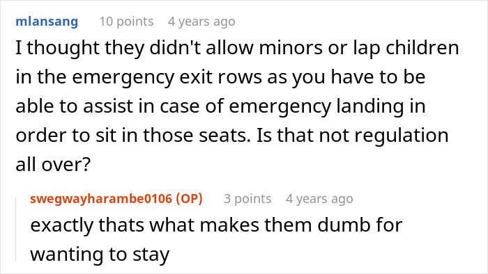 Person Pre-Books An Exit Row Seat, Gets Outraged Discovering Some Entitled Couple Already Took It Person Pre-Books An Exit Row Seat, Gets Outraged Discovering Some Entitled Couple Already Took It