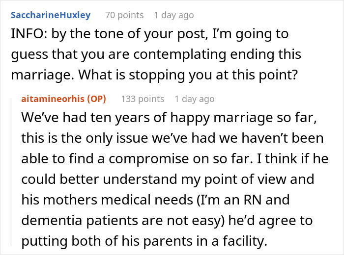 Couple Calls It Quits After Wife Refuses To House Husband’s “Medically Needy” Parents