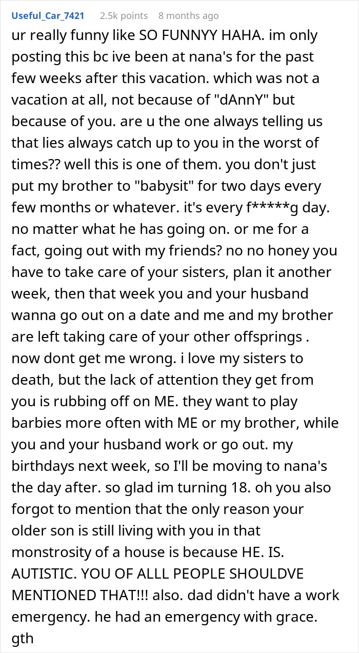 Pregnant Mom Of 5 Threatens To Kick Her Oldest Son Out For Not Helping With The Kids, Another Son Finds Her Post Online And Exposes Her Dirty Laundry