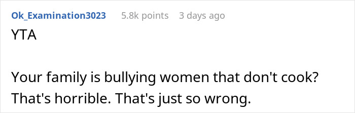 "When I Explained To Her The Tradition, She Was Understandably Bothered": Guy Doesn't Understand Why His GF Won't Follow His Family's Sexist Tradition "When I Explained To Her The Tradition, She Was Understandably Bothered": Guy Doesn't Understand Why His GF Won't Follow His Family's Sexist Tradition