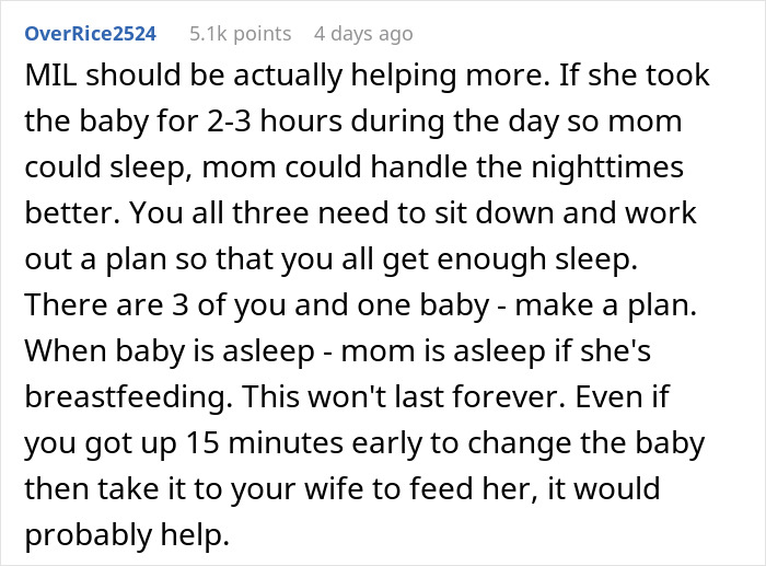 Dad Says His Sleep Is More Important Than Helping With The Baby At Night Because Of His Job, Asks For People's Perspectives Online Dad Says His Sleep Is More Important Than Helping With The Baby At Night Because Of His Job, Asks For People's Perspectives Online