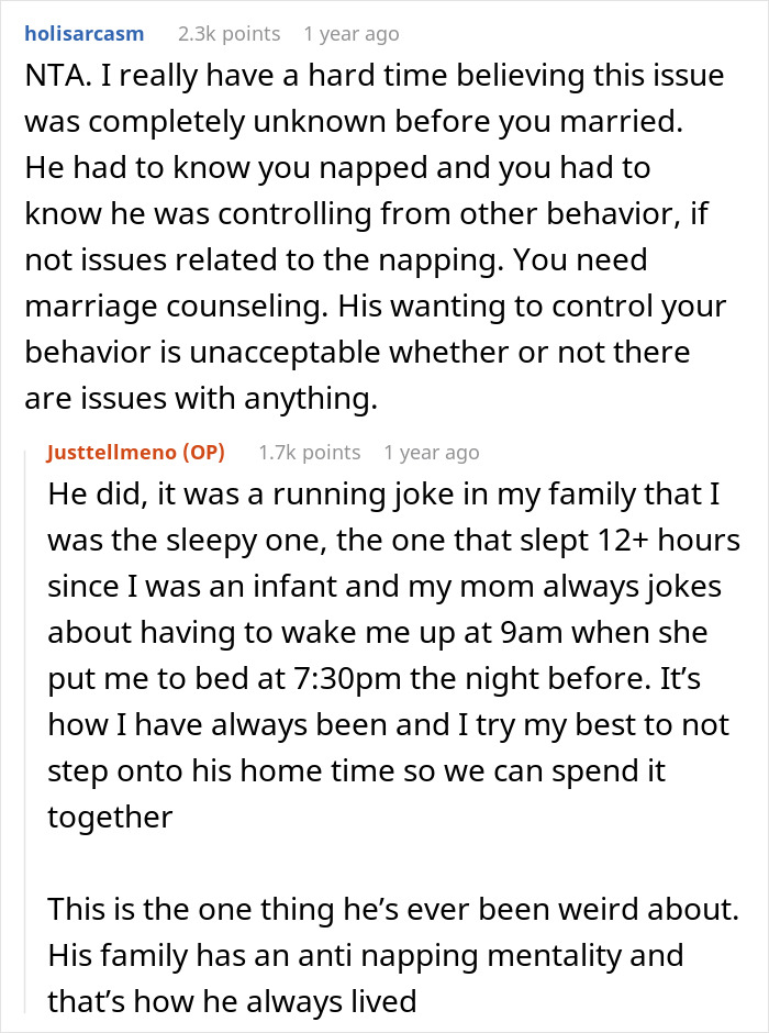 “I Can Nap Whenever I Want”: A Woman Wonders If She Is In The Wrong For Constantly Napping After Work “I Can Nap Whenever I Want”: A Woman Wonders If She Is In The Wrong For Constantly Napping After Work
