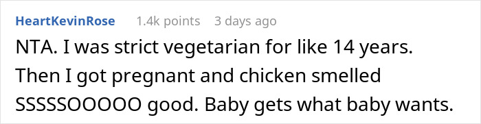Pregnant Woman Feels Guilty For Ordering Chicken Wings And Upsetting Her Vegetarian MIL, Asks For Advice Online