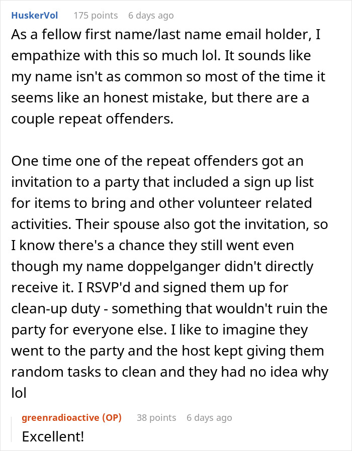 Person Is Sick And Tired Of Folks Using Their Email As A Disposable Address, Gets Sweet Revenge Person Is Sick And Tired Of Folks Using Their Email As A Disposable Address, Gets Sweet Revenge
