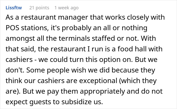 "The 'Don't Have To Interact With A Human' Fee": Tipping Option At Self-Checkout Sparks Outrage "The 'Don't Have To Interact With A Human' Fee": Tipping Option At Self-Checkout Sparks Outrage